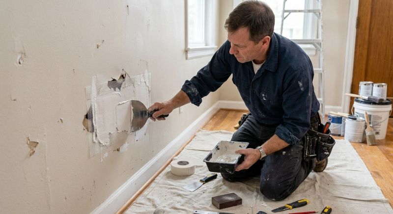Bedroom Wall Repair in Kansas City, KS