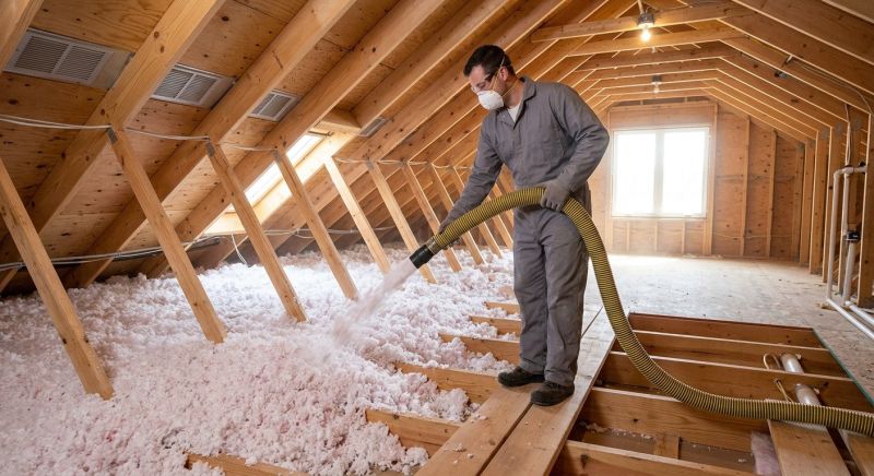 Blown Insulation Installation in Bastrop, TX