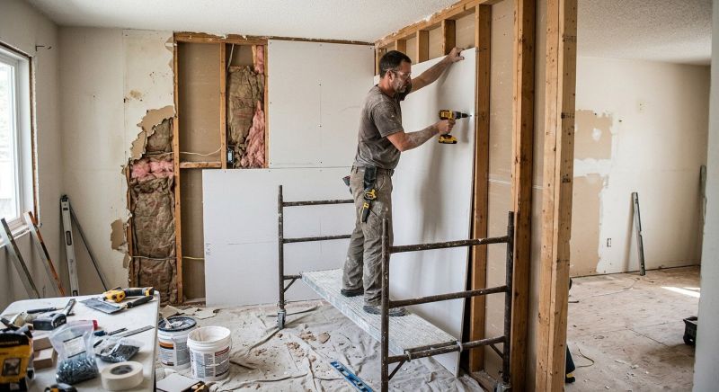 Garage Wallboard Installation in Conroe, TX