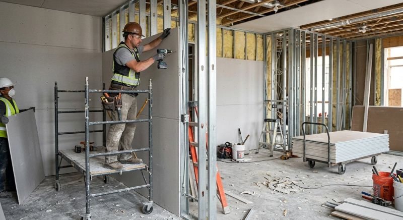 Gypsum Board Installation in Kansas City, KS