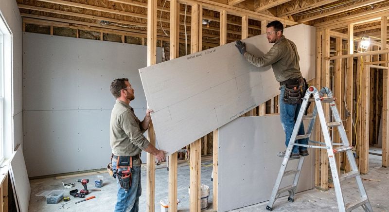 Gypsum Board Installation in Overland Park, KS